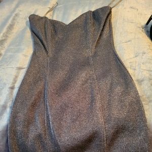 Strapless evening dress